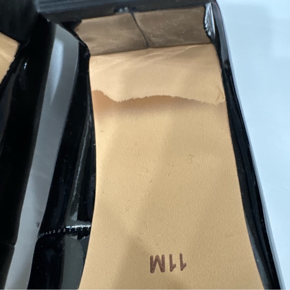 ABOUND Abadury Black Patent Leather Block Heel Pumps Size 11 - Picture 16 of 16